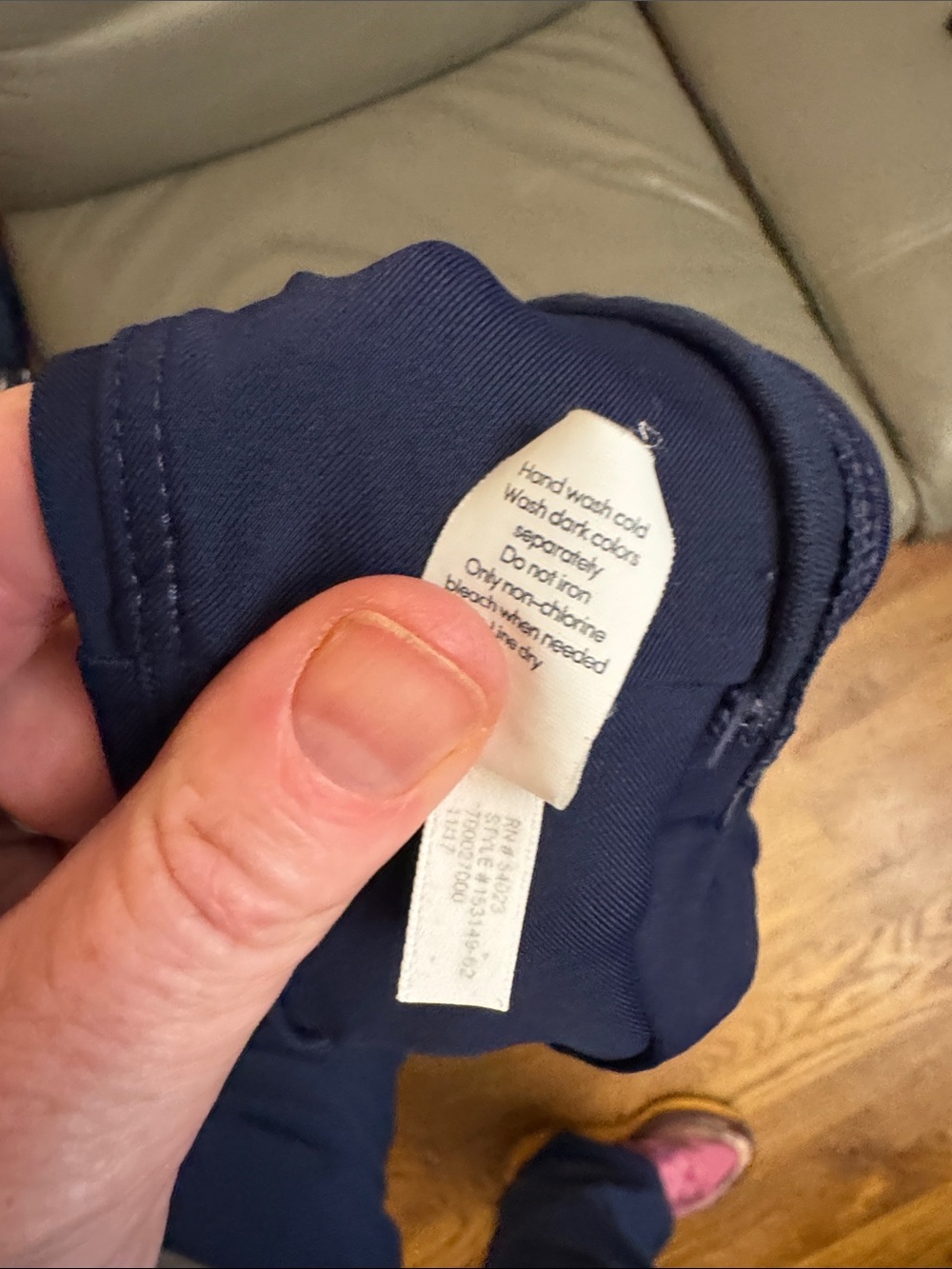 Athleta Navy Blue Swim Skirt size XL - Picture 4 of 7